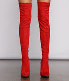 Over The Knee Stiletto Heel Boots are chic ladies' shoes to complete your best 2023 outfits. They come in a variety of trendy women's shoe styles like platforms and dressy low-heels, & are available in wide widths for better comfort.