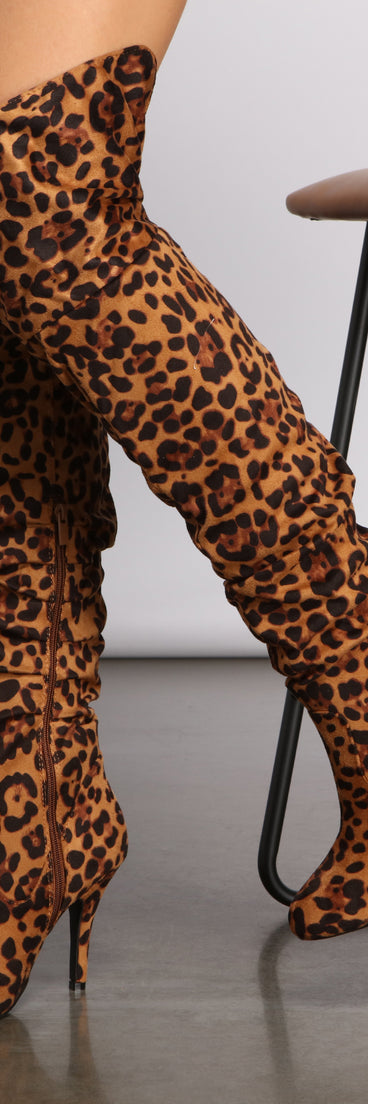 Over the Knee Faux Suede Leopard Print are chic ladies' shoes to complete your best 2023 outfits. They come in a variety of trendy women's shoe styles like platforms and dressy low-heels, & are available in wide widths for better comfort.