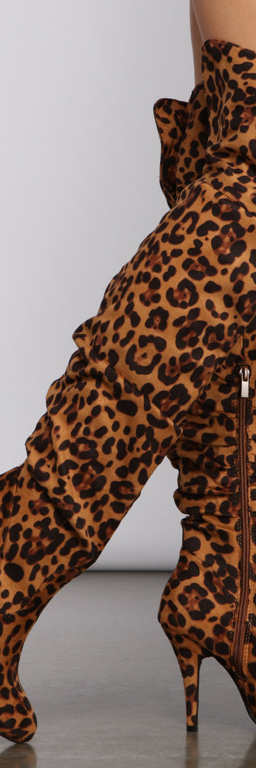 Over the Knee Faux Suede Leopard Print are chic ladies' shoes to complete your best 2023 outfits. They come in a variety of trendy women's shoe styles like platforms and dressy low-heels, & are available in wide widths for better comfort.