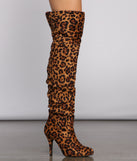 Over the Knee Faux Suede Leopard Print are chic ladies' shoes to complete your best 2023 outfits. They come in a variety of trendy women's shoe styles like platforms and dressy low-heels, & are available in wide widths for better comfort.