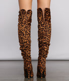Over the Knee Faux Suede Leopard Print are chic ladies' shoes to complete your best 2023 outfits. They come in a variety of trendy women's shoe styles like platforms and dressy low-heels, & are available in wide widths for better comfort.