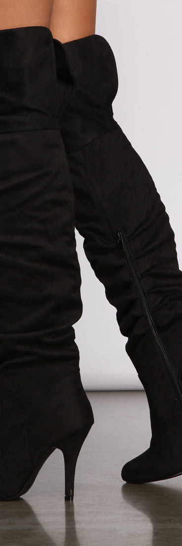 Essential Over the Knee Stiletto Heel Boots are chic ladies' shoes to complete your best 2023 outfits. They come in a variety of trendy women's shoe styles like platforms and dressy low-heels, & are available in wide widths for better comfort.