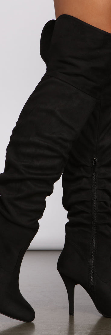 Essential Over the Knee Stiletto Heel Boots are chic ladies' shoes to complete your best 2023 outfits. They come in a variety of trendy women's shoe styles like platforms and dressy low-heels, & are available in wide widths for better comfort.