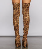 Feline Fierce Over the Knee Boots are chic ladies' shoes to complete your best 2023 outfits. They come in a variety of trendy women's shoe styles like platforms and dressy low-heels, & are available in wide widths for better comfort.