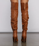 Faux Leather Ruched Stiletto Boots are chic ladies' shoes to complete your best 2023 outfits. They come in a variety of trendy women's shoe styles like platforms and dressy low-heels, & are available in wide widths for better comfort.