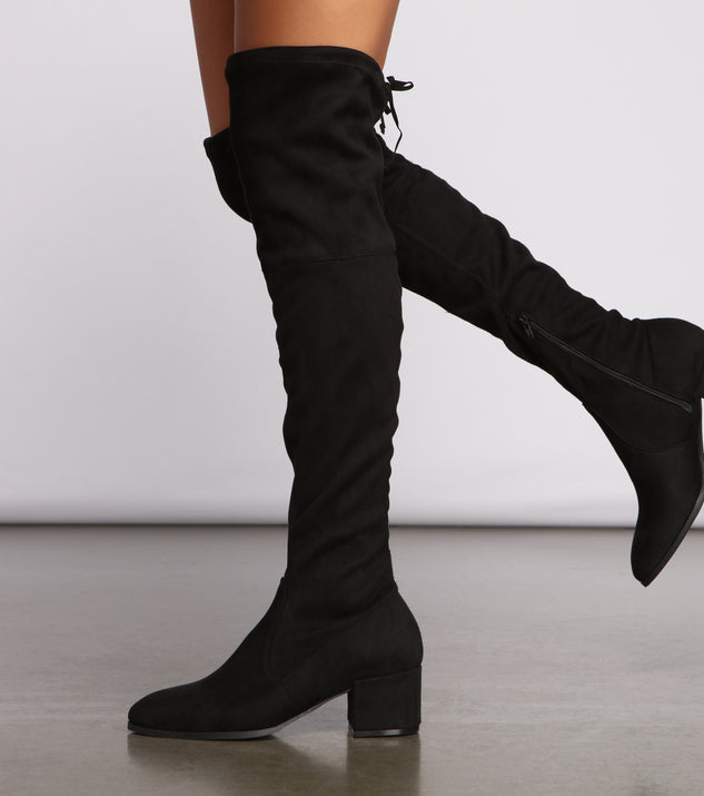 Stylish Must-Have Over The Knee Block Heel Boots are chic ladies' shoes to complete your best 2023 outfits. They come in a variety of trendy women's shoe styles like platforms and dressy low-heels, & are available in wide widths for better comfort.