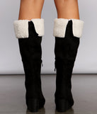 Cozy Vibes Sherpa Lined Wedge Heel Boots are chic ladies' shoes to complete your best 2023 outfits. They come in a variety of trendy women's shoe styles like platforms and dressy low-heels, & are available in wide widths for better comfort.