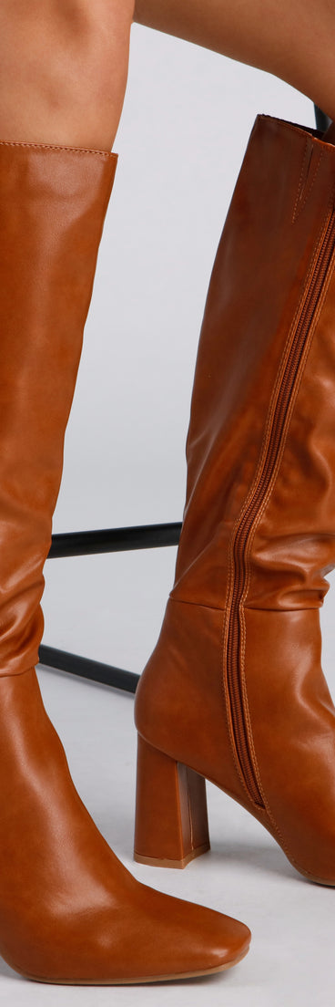 Walk It Out In Style Faux Leather Boots are chic ladies' shoes to complete your best 2023 outfits. They come in a variety of trendy women's shoe styles like platforms and dressy low-heels, & are available in wide widths for better comfort.