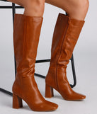 Walk It Out In Style Faux Leather Boots are chic ladies' shoes to complete your best 2023 outfits. They come in a variety of trendy women's shoe styles like platforms and dressy low-heels, & are available in wide widths for better comfort.