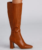 Walk It Out In Style Faux Leather Boots are chic ladies' shoes to complete your best 2023 outfits. They come in a variety of trendy women's shoe styles like platforms and dressy low-heels, & are available in wide widths for better comfort.
