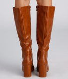 Walk It Out In Style Faux Leather Boots are chic ladies' shoes to complete your best 2023 outfits. They come in a variety of trendy women's shoe styles like platforms and dressy low-heels, & are available in wide widths for better comfort.
