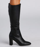 Sleek And Trendy Below-The-Knee Boots is a trendy pick to create 2023 concert outfits, festival dresses, outfits for raves, or to complete your best party outfits or clubwear!