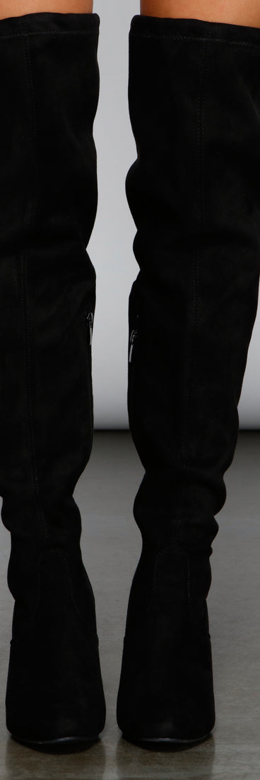 Essential Over The Knee Faux Suede Boots are chic ladies' shoes to complete your best 2023 outfits. They come in a variety of trendy women's shoe styles like platforms and dressy low-heels, & are available in wide widths for better comfort.