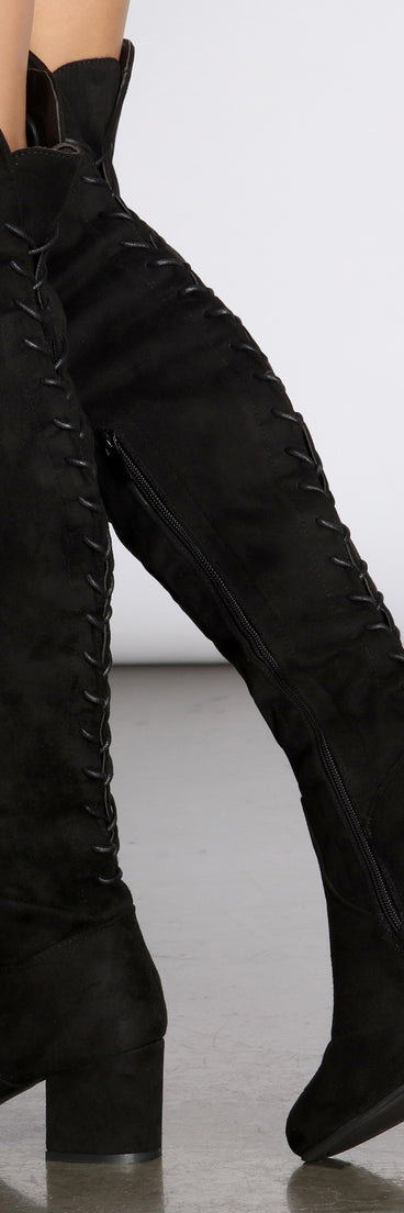 Chic Touch Lace-Up Knee High Boots are chic ladies' shoes to complete your best 2023 outfits. They come in a variety of trendy women's shoe styles like platforms and dressy low-heels, & are available in wide widths for better comfort.