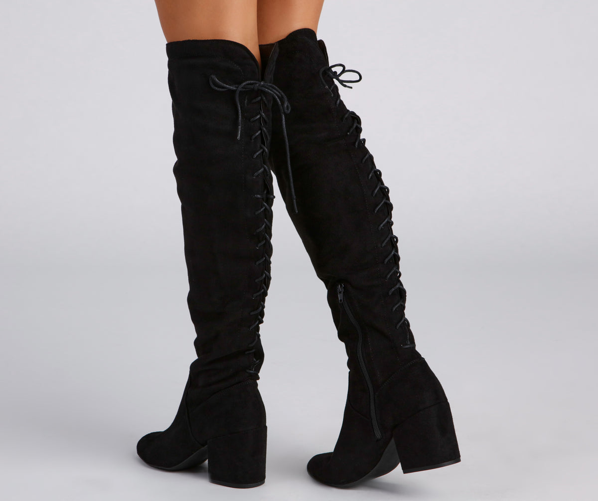 Chic Trends Lace-Up Boots