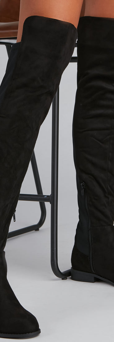 Set For Fall Over-The-Knee Boots is a trendy pick to create 2023 concert outfits, festival dresses, outfits for raves, or to complete your best party outfits or clubwear!