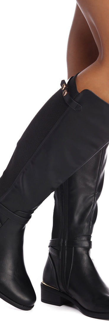 Ride Out In Style Faux Leather Boots for 2022 festival outfits, festival dress, outfits for raves, concert outfits, and/or club outfits