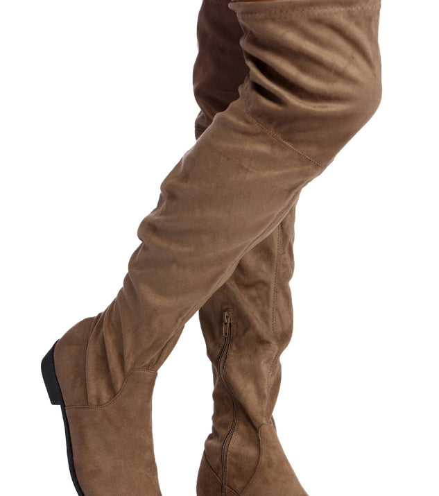Just Kickin' It Faux Suede Boots for 2022 festival outfits, festival dress, outfits for raves, concert outfits, and/or club outfits
