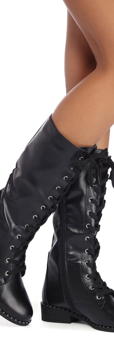 Studded Combat Boots for 2022 festival outfits, festival dress, outfits for raves, concert outfits, and/or club outfits