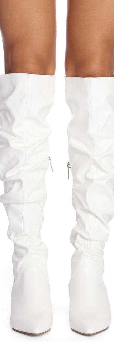 Step Up Tall Slouched Boots are chic ladies' shoes to complete your best 2023 outfits. They come in a variety of trendy women's shoe styles like platforms and dressy low-heels, & are available in wide widths for better comfort.