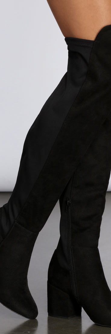 Mixed Signals 50/50 Knee-High Boots are chic ladies' shoes to complete your best 2023 outfits. They come in a variety of trendy women's shoe styles like platforms and dressy low-heels, & are available in wide widths for better comfort.