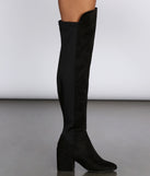 Mixed Signals 50/50 Knee-High Boots is a trendy pick to create 2023 concert outfits, festival dresses, outfits for raves, or to complete your best party outfits or clubwear!