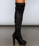 Luxe Lady Velvet Over-The-Knee Boots are chic ladies' shoes to complete your best 2023 outfits. They come in a variety of trendy women's shoe styles like platforms and dressy low-heels, & are available in wide widths for better comfort.