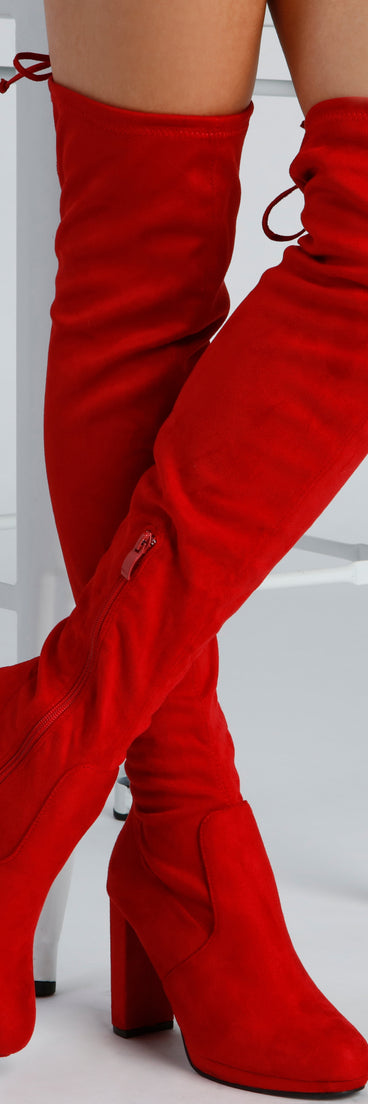 Sultry Luxe Over-The-Knee Boots are chic ladies' shoes to complete your best 2023 outfits. They come in a variety of trendy women's shoe styles like platforms and dressy low-heels, & are available in wide widths for better comfort.