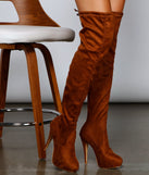 Fall Vibes Over-The-Knee Stiletto Boots are chic ladies' shoes to complete your best 2023 outfits. They come in a variety of trendy women's shoe styles like platforms and dressy low-heels, & are available in wide widths for better comfort.