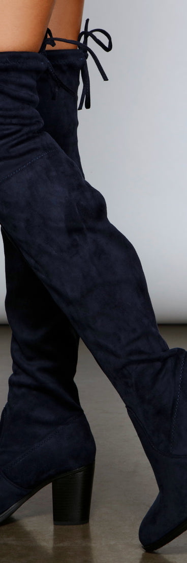 Major Babe Over-The-Knee Stacked Heel Boots are chic ladies' shoes to complete your best 2023 outfits. They come in a variety of trendy women's shoe styles like platforms and dressy low-heels, & are available in wide widths for better comfort.