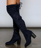 Major Babe Over-The-Knee Stacked Heel Boots are chic ladies' shoes to complete your best 2023 outfits. They come in a variety of trendy women's shoe styles like platforms and dressy low-heels, & are available in wide widths for better comfort.