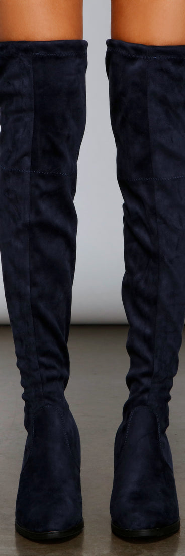 Major Babe Over-The-Knee Stacked Heel Boots are chic ladies' shoes to complete your best 2023 outfits. They come in a variety of trendy women's shoe styles like platforms and dressy low-heels, & are available in wide widths for better comfort.