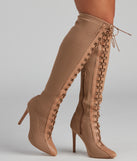 Elevated And Trendy Lace-Up Stiletto Boots is a trendy pick to create 2023 concert outfits, festival dresses, outfits for raves, or to complete your best party outfits or clubwear!