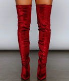 Haute Velvet Over-The-Knee Boots are chic ladies' shoes to complete your best 2023 outfits. They come in a variety of trendy women's shoe styles like platforms and dressy low-heels, & are available in wide widths for better comfort.