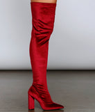 Haute Velvet Over-The-Knee Boots are chic ladies' shoes to complete your best 2023 outfits. They come in a variety of trendy women's shoe styles like platforms and dressy low-heels, & are available in wide widths for better comfort.
