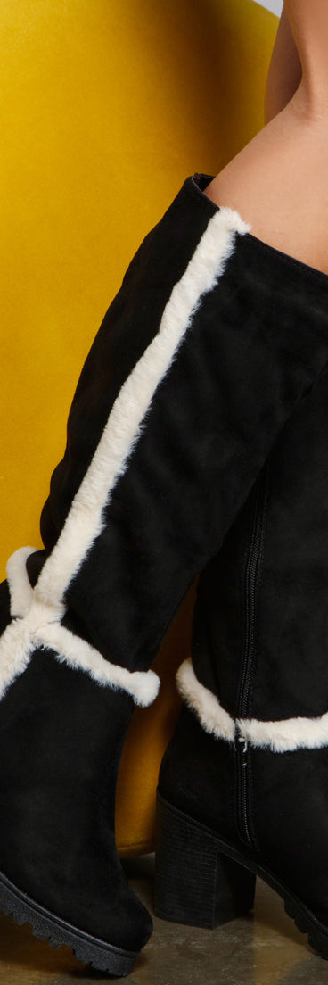 Chic And Cozy Sherpa Detailed Boots are chic ladies' shoes to complete your best 2023 outfits. They come in a variety of trendy women's shoe styles like platforms and dressy low-heels, & are available in wide widths for better comfort.