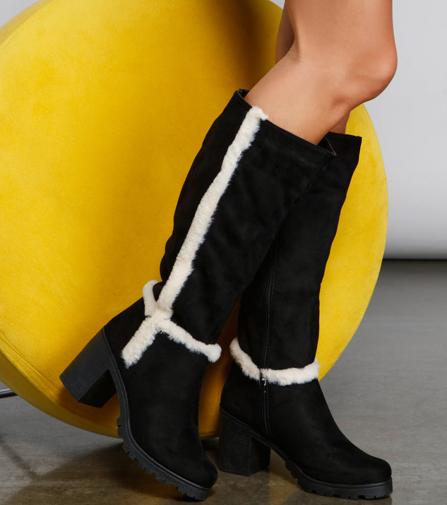 Chic And Cozy Sherpa Detailed Boots are chic ladies' shoes to complete your best 2023 outfits. They come in a variety of trendy women's shoe styles like platforms and dressy low-heels, & are available in wide widths for better comfort.