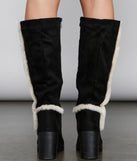 Chic And Cozy Sherpa Detailed Boots are chic ladies' shoes to complete your best 2023 outfits. They come in a variety of trendy women's shoe styles like platforms and dressy low-heels, & are available in wide widths for better comfort.