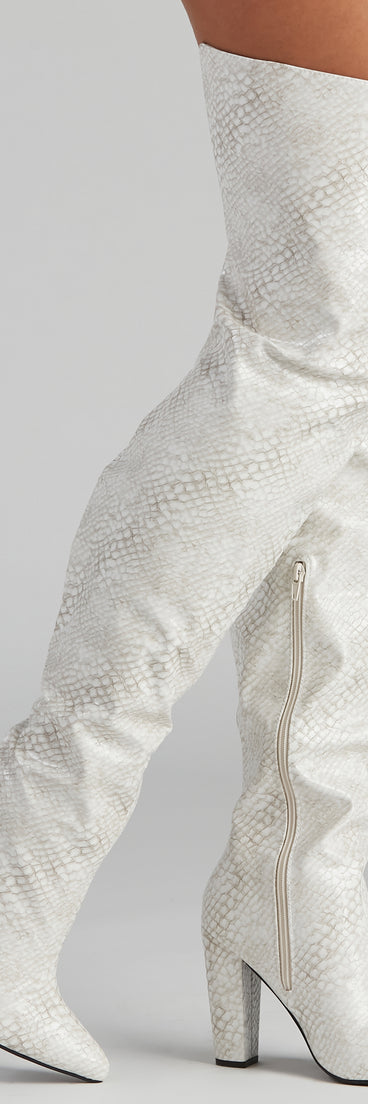 Major Sass Snake Print Faux Leather Boots are chic ladies' shoes to complete your best 2023 outfits. They come in a variety of trendy women's shoe styles like platforms and dressy low-heels, & are available in wide widths for better comfort.