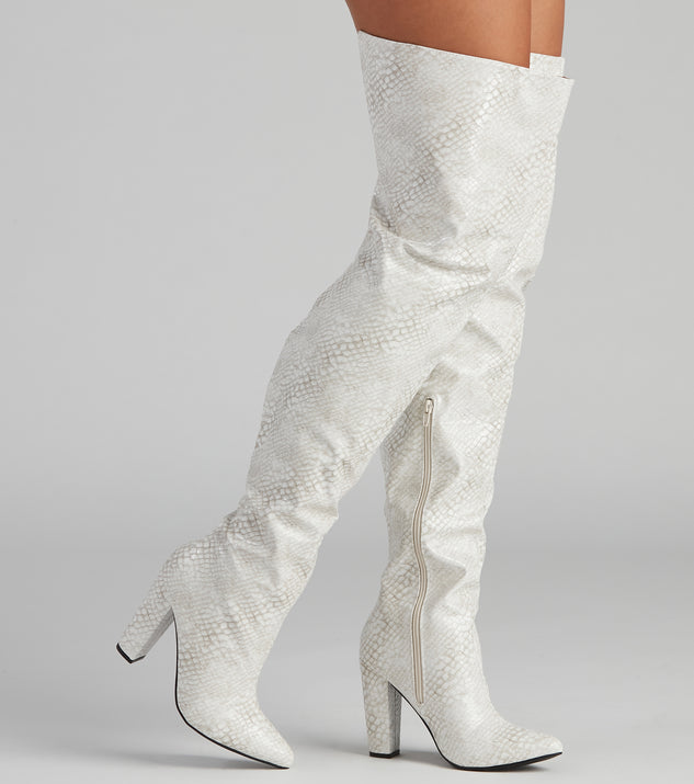 Major Sass Snake Print Faux Leather Boots are chic ladies' shoes to complete your best 2023 outfits. They come in a variety of trendy women's shoe styles like platforms and dressy low-heels, & are available in wide widths for better comfort.