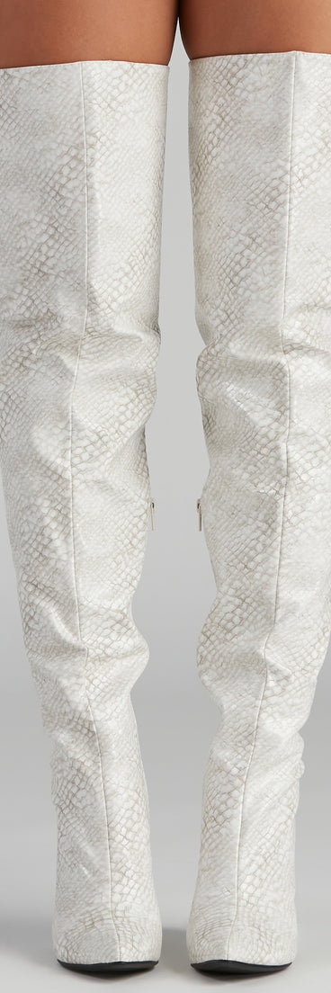 Major Sass Snake Print Faux Leather Boots are chic ladies' shoes to complete your best 2023 outfits. They come in a variety of trendy women's shoe styles like platforms and dressy low-heels, & are available in wide widths for better comfort.