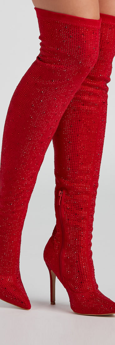 Stellar Shine Thigh-High Stiletto Boots are chic ladies' shoes to complete your best 2023 outfits. They come in a variety of trendy women's shoe styles like platforms and dressy low-heels, & are available in wide widths for better comfort.