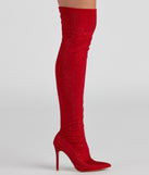 Stellar Shine Thigh-High Stiletto Boots are chic ladies' shoes to complete your best 2023 outfits. They come in a variety of trendy women's shoe styles like platforms and dressy low-heels, & are available in wide widths for better comfort.