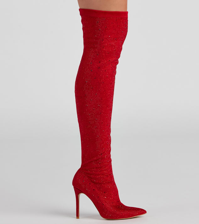 Stellar Shine Thigh-High Stiletto Boots | Windsor