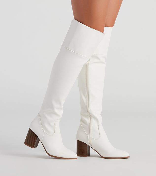 Retro Babe Over-The-Knee Boots are chic ladies' shoes to complete your best 2023 outfits. They come in a variety of trendy women's shoe styles like platforms and dressy low-heels, & are available in wide widths for better comfort.