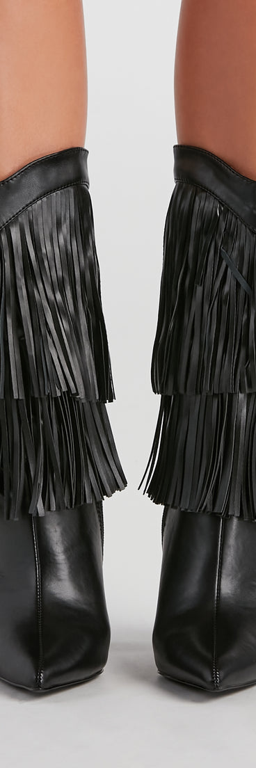 Line Dance Fringe Cowgirl Boots are chic ladies' shoes to complete your best 2023 outfits. They come in a variety of trendy women's shoe styles like platforms and dressy low-heels, & are available in wide widths for better comfort.