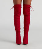 My Scene Lace Up Over The Knee Boots are chic ladies' shoes to complete your best 2023 outfits. They come in a variety of trendy women's shoe styles like platforms and dressy low-heels, & are available in wide widths for better comfort.