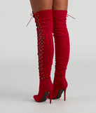 My Scene Lace Up Over The Knee Boots are chic ladies' shoes to complete your best 2023 outfits. They come in a variety of trendy women's shoe styles like platforms and dressy low-heels, & are available in wide widths for better comfort.