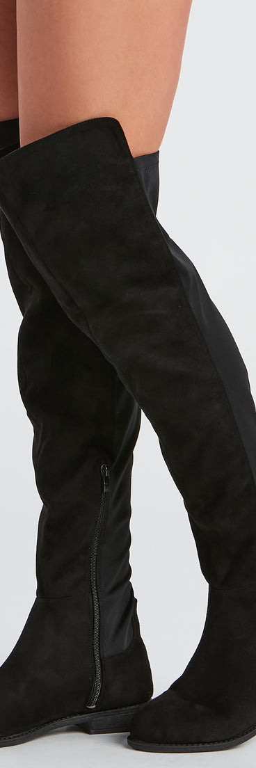 Top Fashion Over-The-Knee Boots is a trendy pick to create 2023 concert outfits, festival dresses, outfits for raves, or to complete your best party outfits or clubwear!