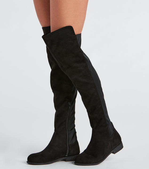 Top Fashion Over-The-Knee Boots is a trendy pick to create 2023 concert outfits, festival dresses, outfits for raves, or to complete your best party outfits or clubwear!
